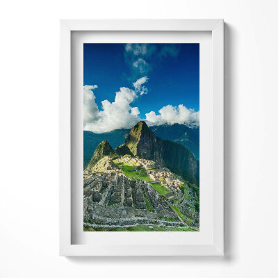 Obraz w ramie Widok na Machu Picchu