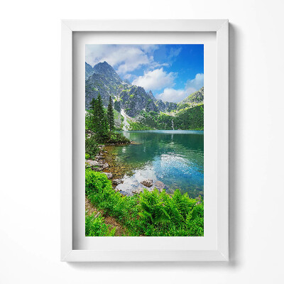 Obraz w ramie Leśny pejzaż górski