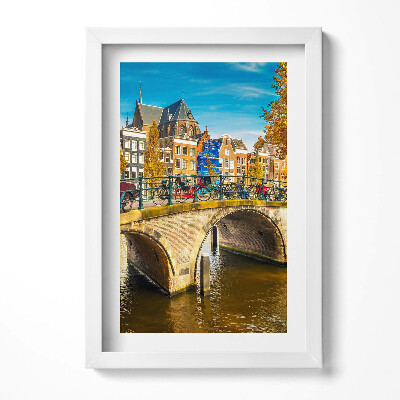 Obraz w ramie Jesienna chandra amsterdamu