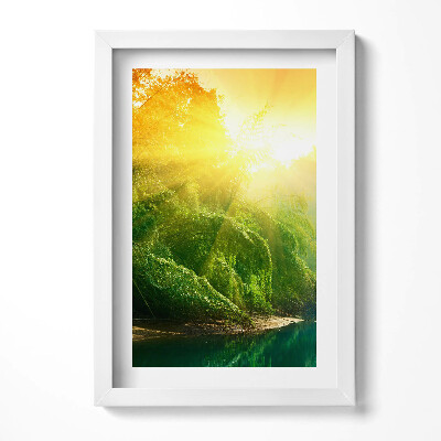 Obraz w ramie Pejzaż natury w promieniach słońca