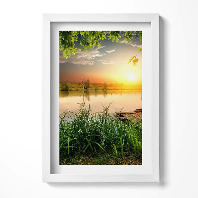 Obraz w ramie Zachód słońca, letnie dni