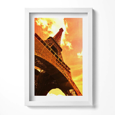 Obraz w ramie Wieża Eiffla atrakcja w Paryżu