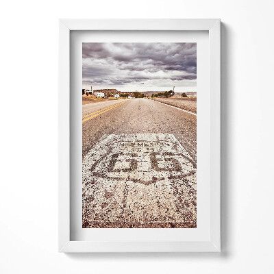 Obraz w ramie Route 66 Amerykańska droga stanowa