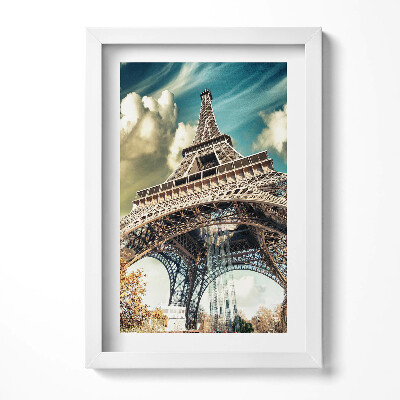 Obraz w ramie Wspaniały widok na Wieżę Eiffla