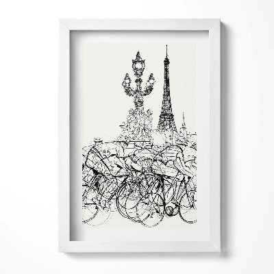 Obraz w ramie Abstrakcja wyścig kolarski