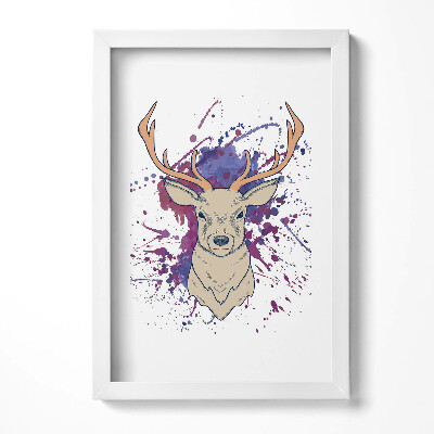 Obraz w ramie Ilustracja wektorowa jelenia