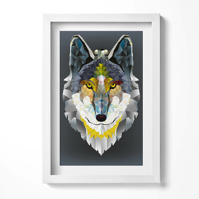 Obraz w ramie Głowa wilka
