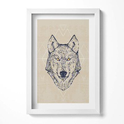 Obraz w ramie Głowa wilka
