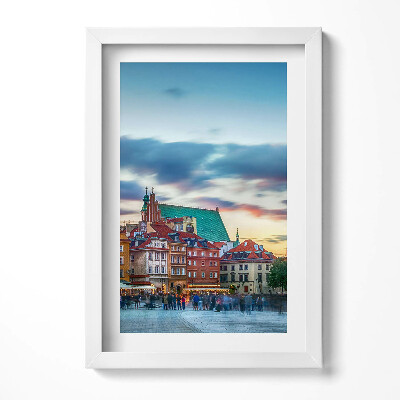 Obraz w ramie Zamek Stare Miasto w Warszawie
