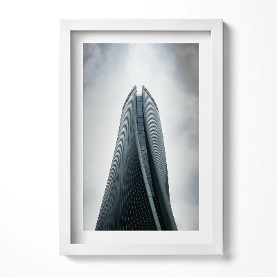 Obraz w ramie Wieżowiec w Mediolanie