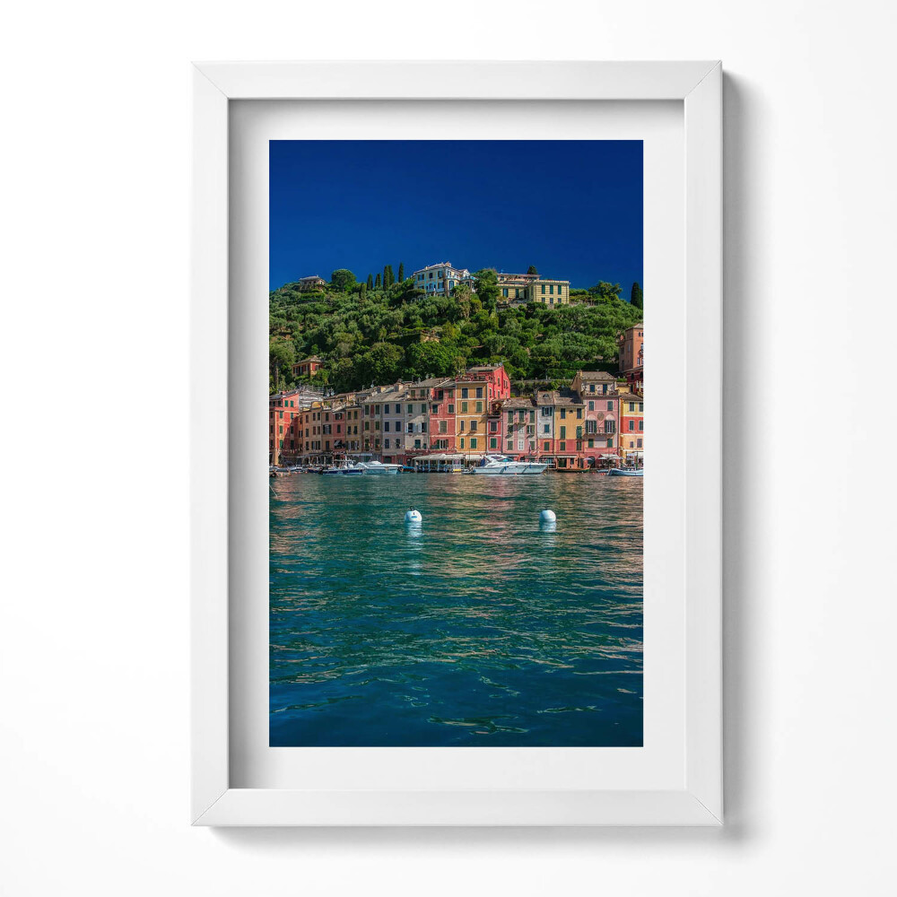 Obraz w ramie Statki płynące w Portofino