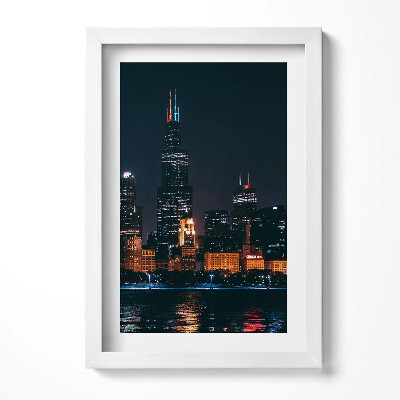 Obraz w ramie Pejzaż miejski Chicago