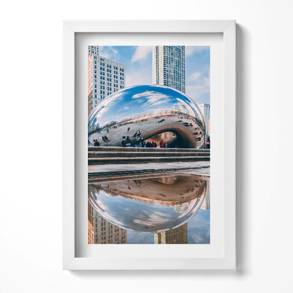 Obraz w ramie Cloud Gate Chicago