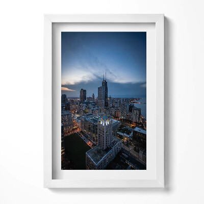 Obraz w ramie Zdjęcie miasta Chicago