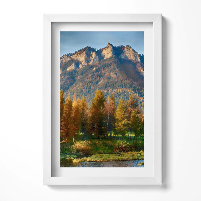 Obraz w ramie Szczyt gór Trzy Korony