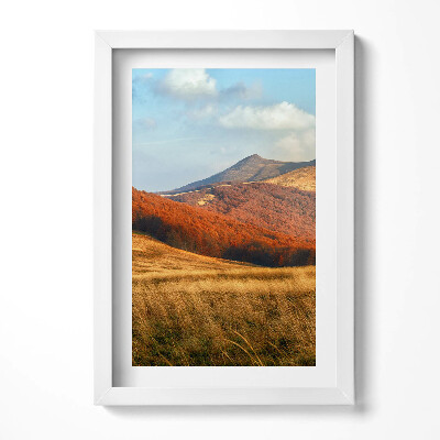 Obraz w ramie Krajobraz gór jesienią