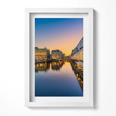 Obraz w ramie Ratusz w Hamburgu Niemcy