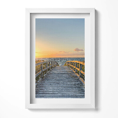 Obraz w ramie Wakacje na plaży w Niemczech