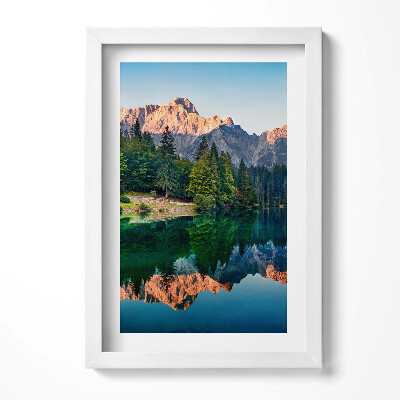 Obraz w ramie Krajobraz jeziora