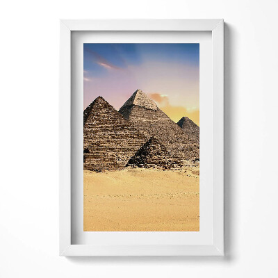 Obraz w ramie Egipskie piramidy na pustyni