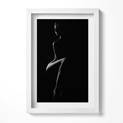 Obraz w ramie Subtelny portret nagiego ciała kobiety