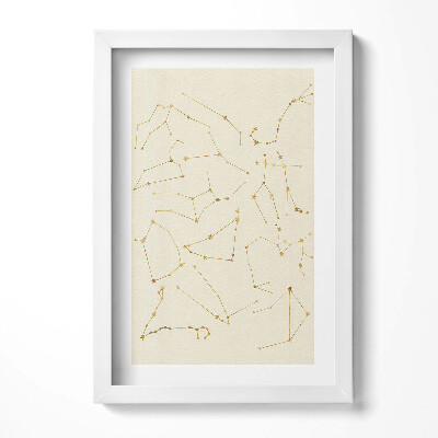 Obraz w ramie Gwiazdozbiory zodiaki