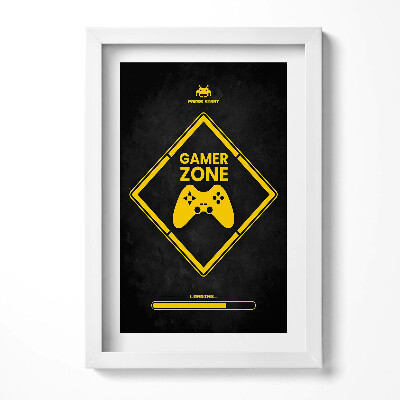 Obraz w ramie Napis do pokoju gracza 