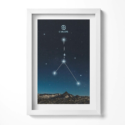 Obraz w ramie Gwiazdozbiór zodiak rak