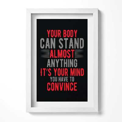 Obraz w ramie Motywacyjny napis 