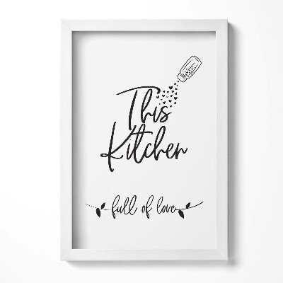 Obraz w ramie Napis do kuchni i jadalni 