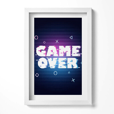 Obraz w ramie Stylizowany napis dla gracza 