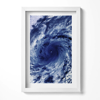 Obraz w ramie Zdjęcie NASA - wir chmur z kosmosu