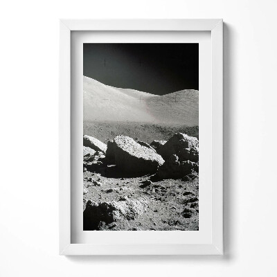 Obraz w ramie Zdjęcie skał na Księżycu NASA