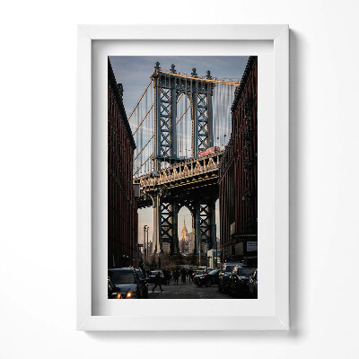 Obraz w ramie Architektura most i budynki