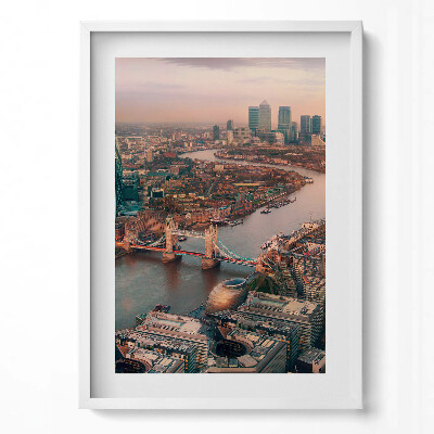 Obraz pionowy Londyn z lotu ptaka