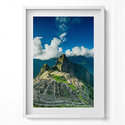 Obraz pionowy Widok na Machu Picchu