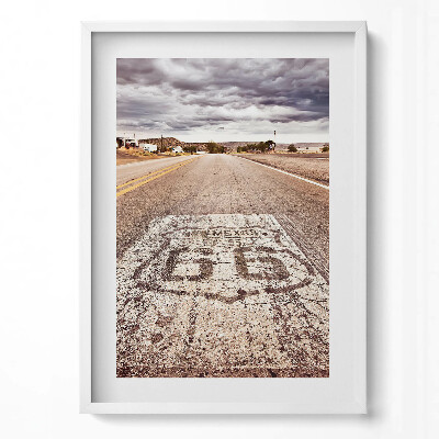 Obraz pionowy Route 66 Amerykańska droga stanowa