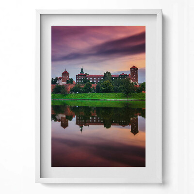 Obraz pionowy Zamek Królewski Wawel Wschód Słońca