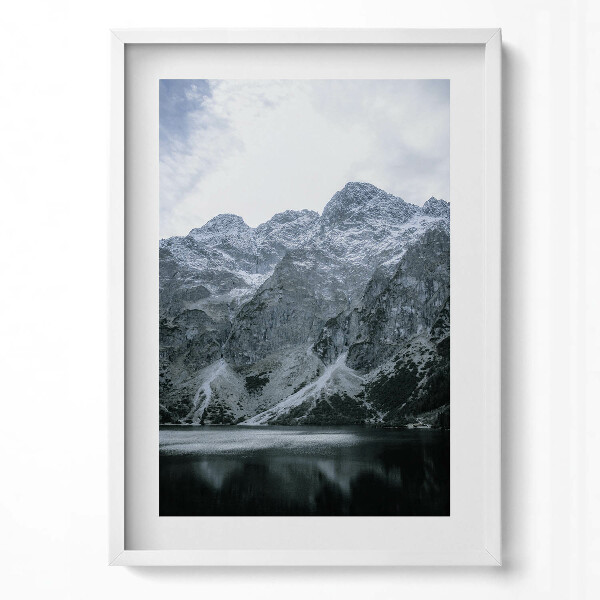 Obraz pionowy Morskie Oko zimą Tatry