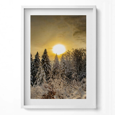 Obraz pionowy Zimowy Krajobraz Beskidy