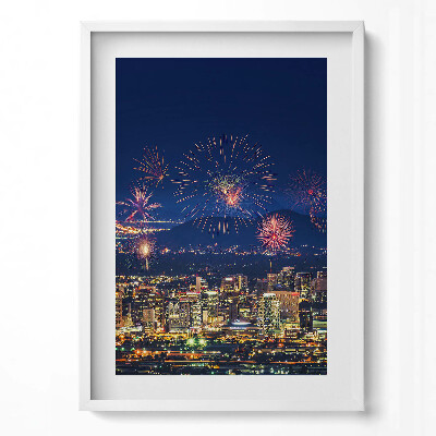 Obraz pionowy Miasto Phoenix nocą