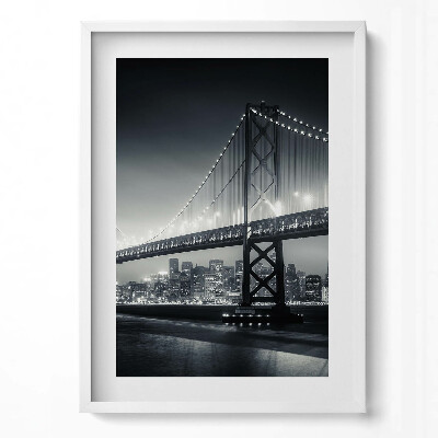 Obraz pionowy Most nocą San Francisco