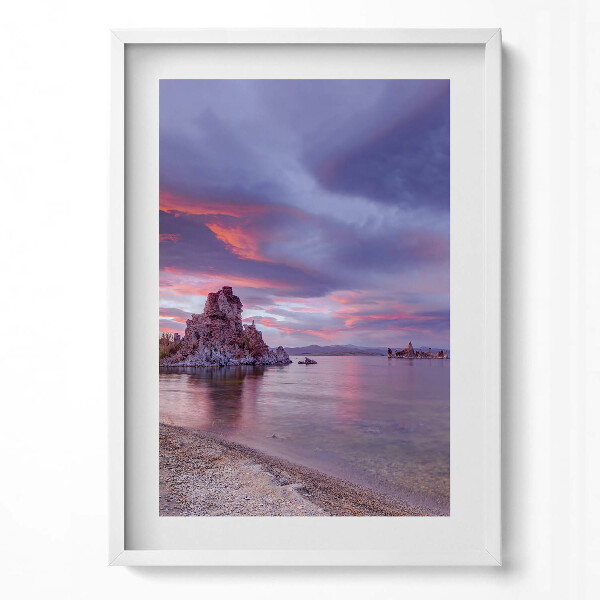 Obraz pionowy Wschód słońca Mono Lake Kalifornia