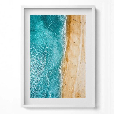 Obraz pionowy Morze plaża ludzie