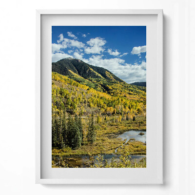 Obraz pionowy Pejzaż górska roślinność