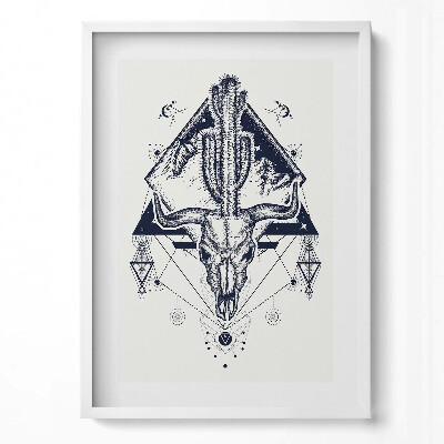 Obraz pionowy Geometryczny wzór zwierzęcej czaszki