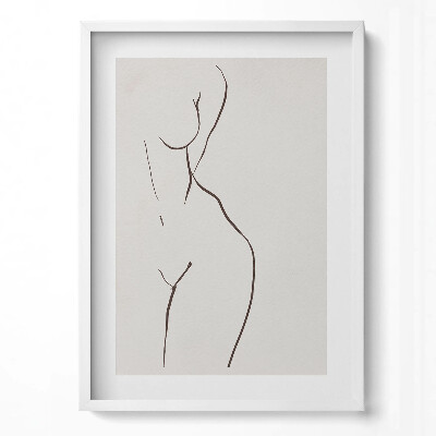 Obraz pionowy Line-art sylwetka kobieca