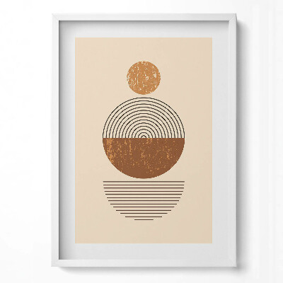 Obraz pionowy Geometryczna sztuka w stylu boho