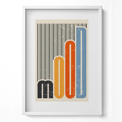 Obraz pionowy Modernistyczny kolorowy napis 