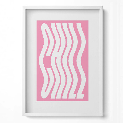 Obraz pionowy Falowany napis 